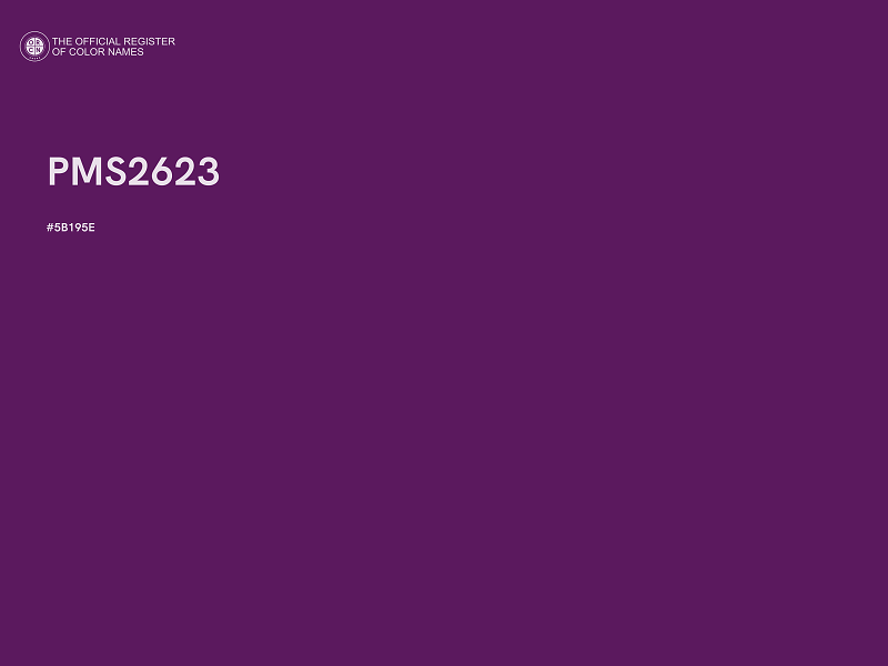 #5B195E - PMS2623 color image