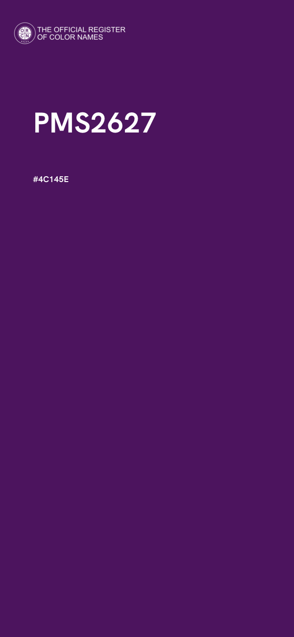 #4C145E - PMS2627 color image