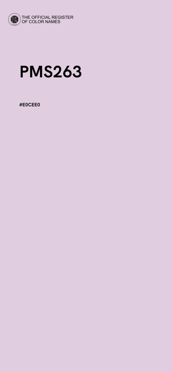 #E0CEE0 - PMS263 color image