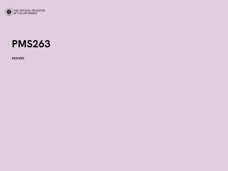 #E0CEE0 - PMS263 color image