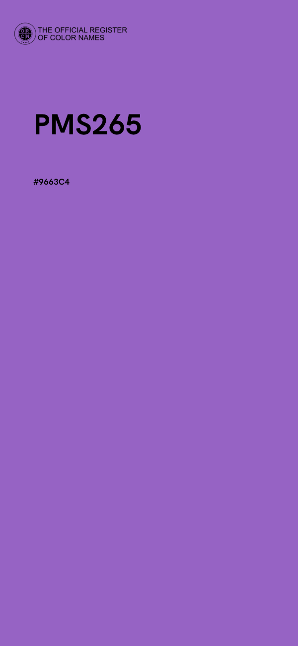 #9663C4 - PMS265 color image