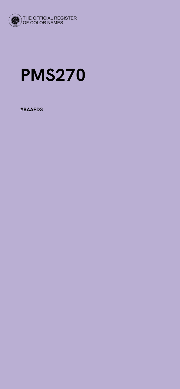 #BAAFD3 - PMS270 color image