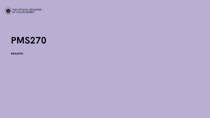 #BAAFD3 - PMS270 color image