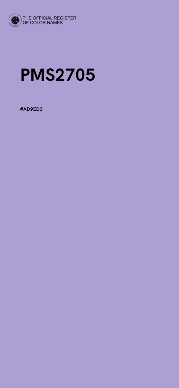 #AD9ED3 - PMS2705 color image