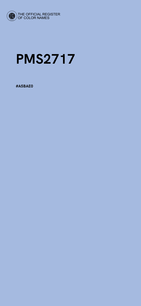 #A5BAE0 - PMS2717 color image