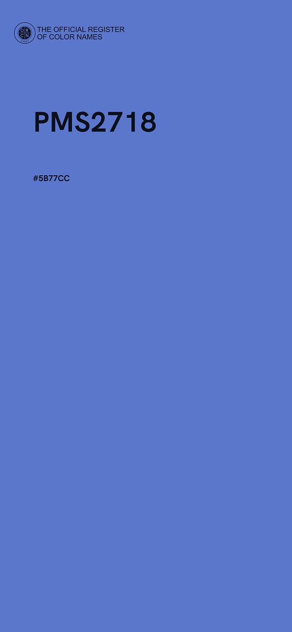 #5B77CC - PMS2718 color image