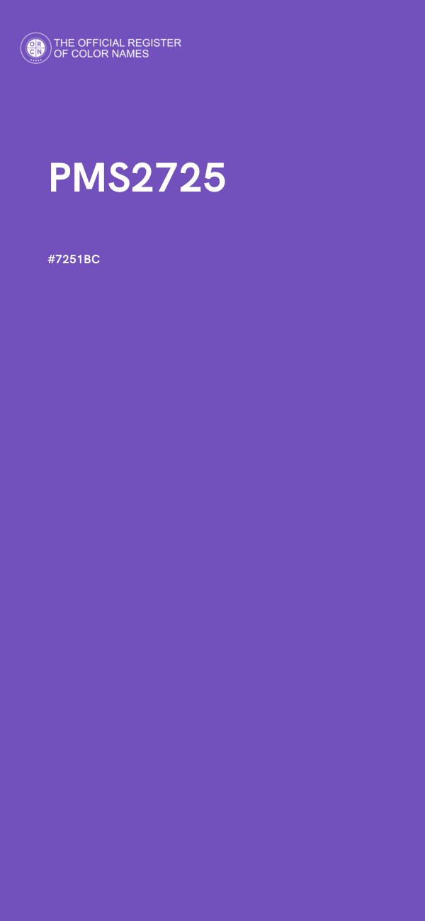#7251BC - PMS2725 color image
