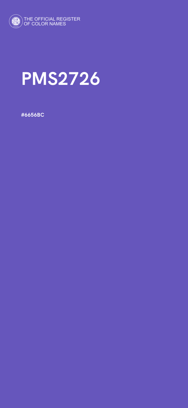 #6656BC - PMS2726 color image