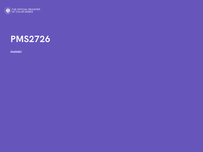 #6656BC - PMS2726 color image