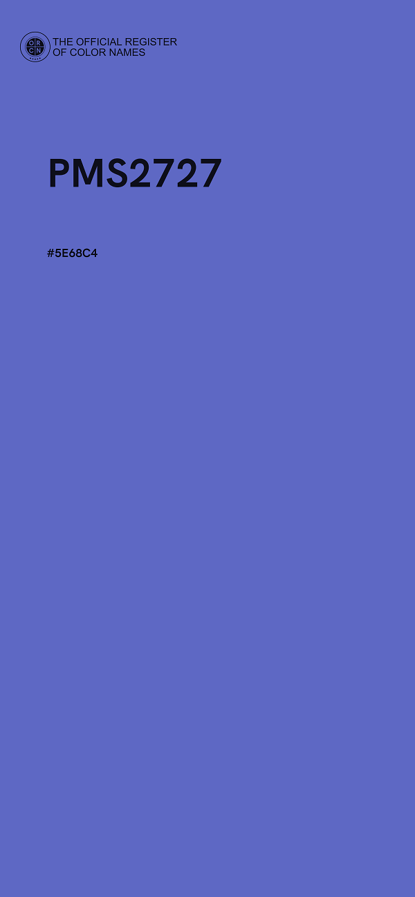 #5E68C4 - PMS2727 color image