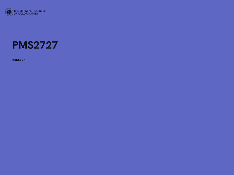 #5E68C4 - PMS2727 color image