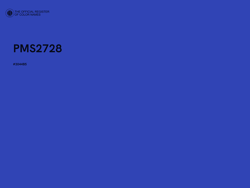 #3044B5 - PMS2728 color image