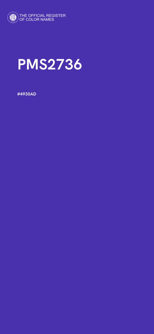 #4930AD - PMS2736 color image