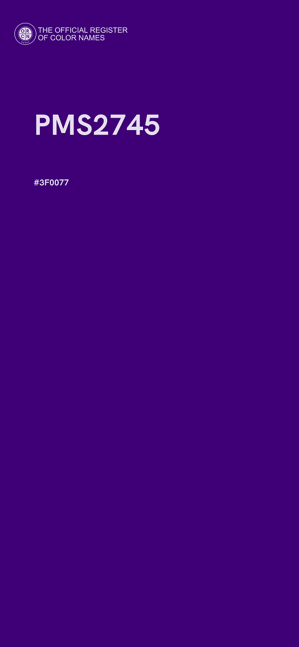 #3F0077 - PMS2745 color image