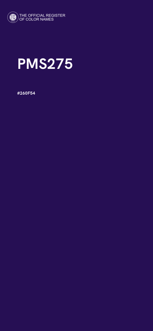 #260F54 - PMS275 color image
