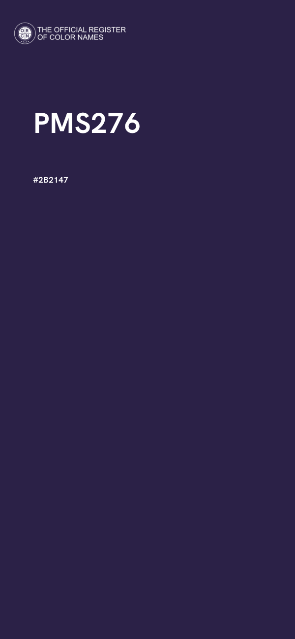 #2B2147 - PMS276 color image