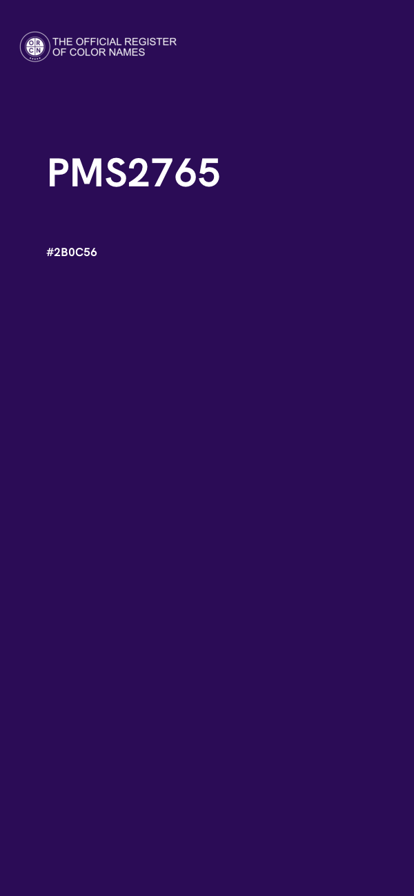 #2B0C56 - PMS2765 color image