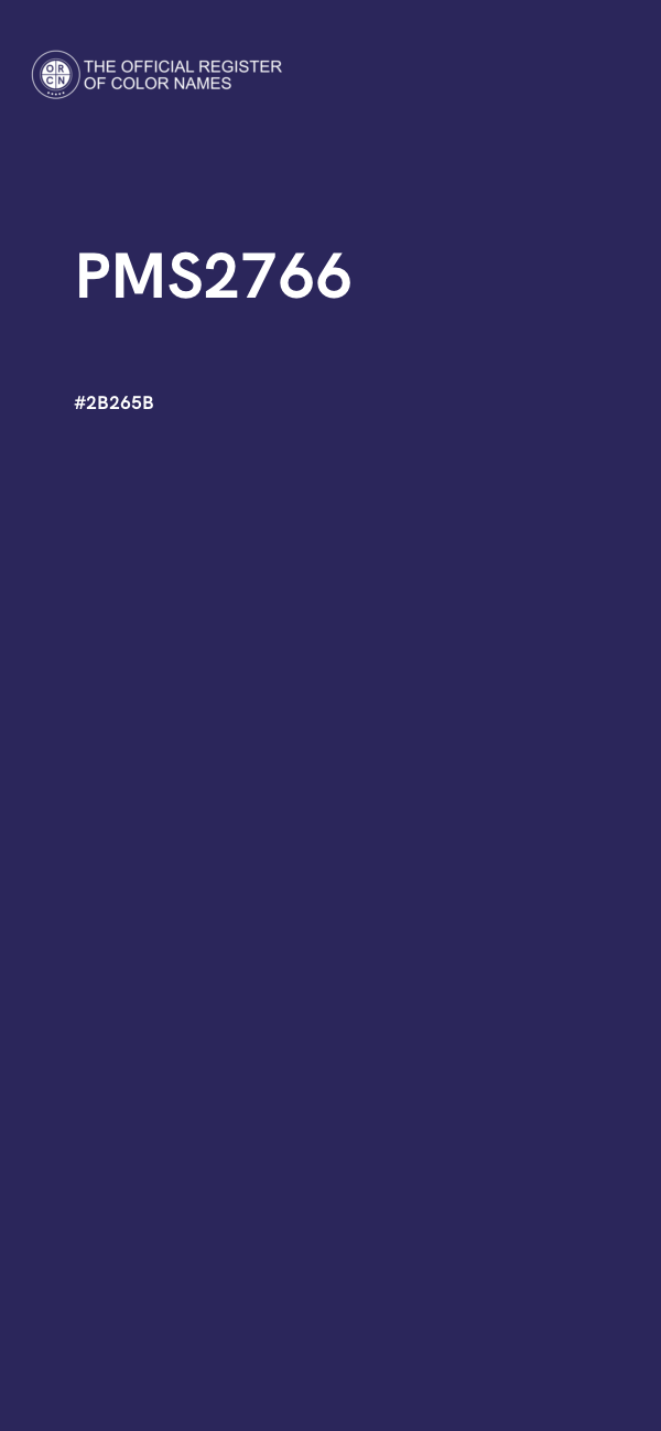 #2B265B - PMS2766 color image