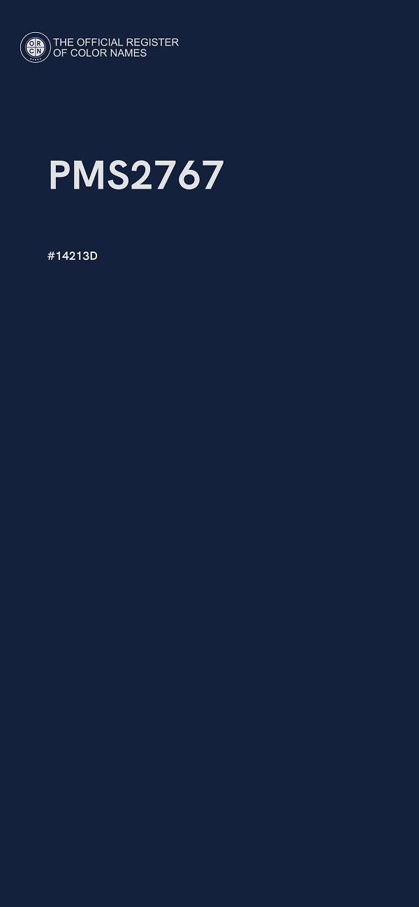 #14213D - PMS2767 color image