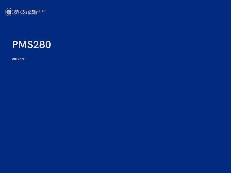 #002B7F - PMS280 color image