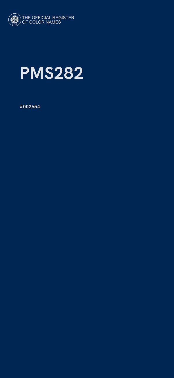 #002654 - PMS282 color image