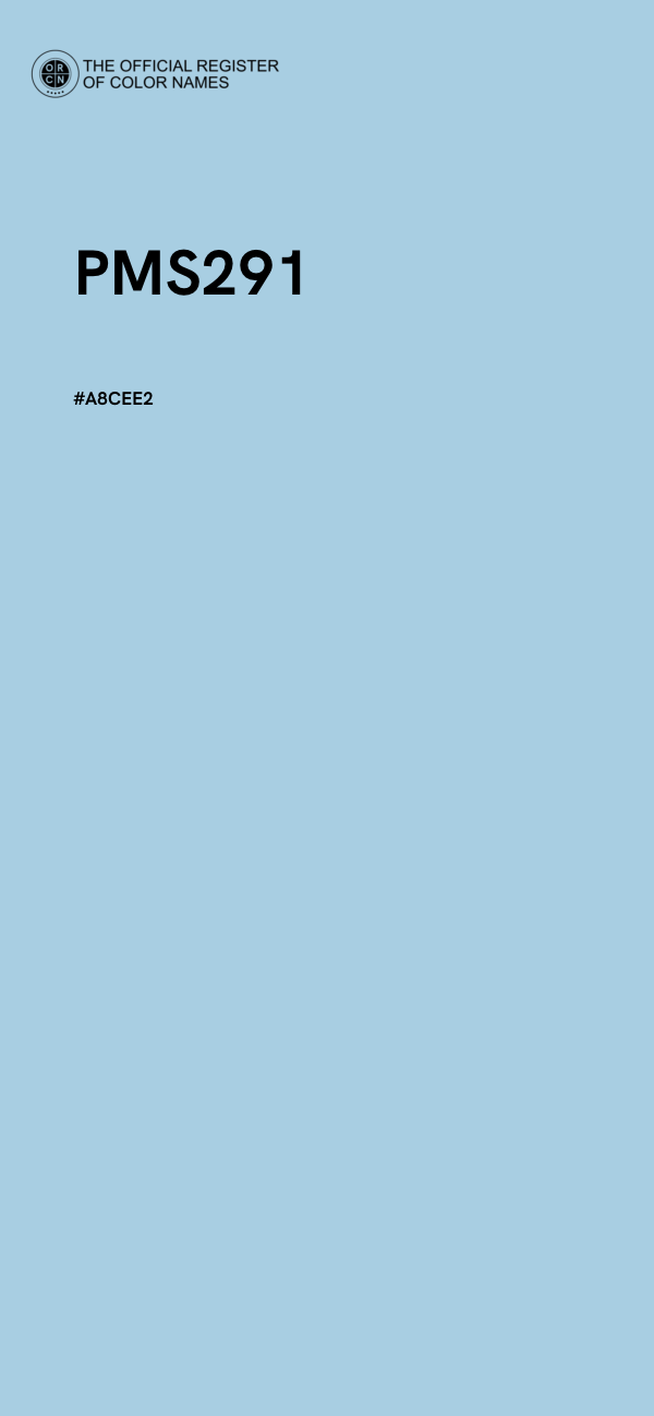 #A8CEE2 - PMS291 color image