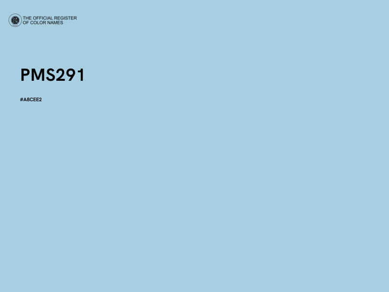 #A8CEE2 - PMS291 color image