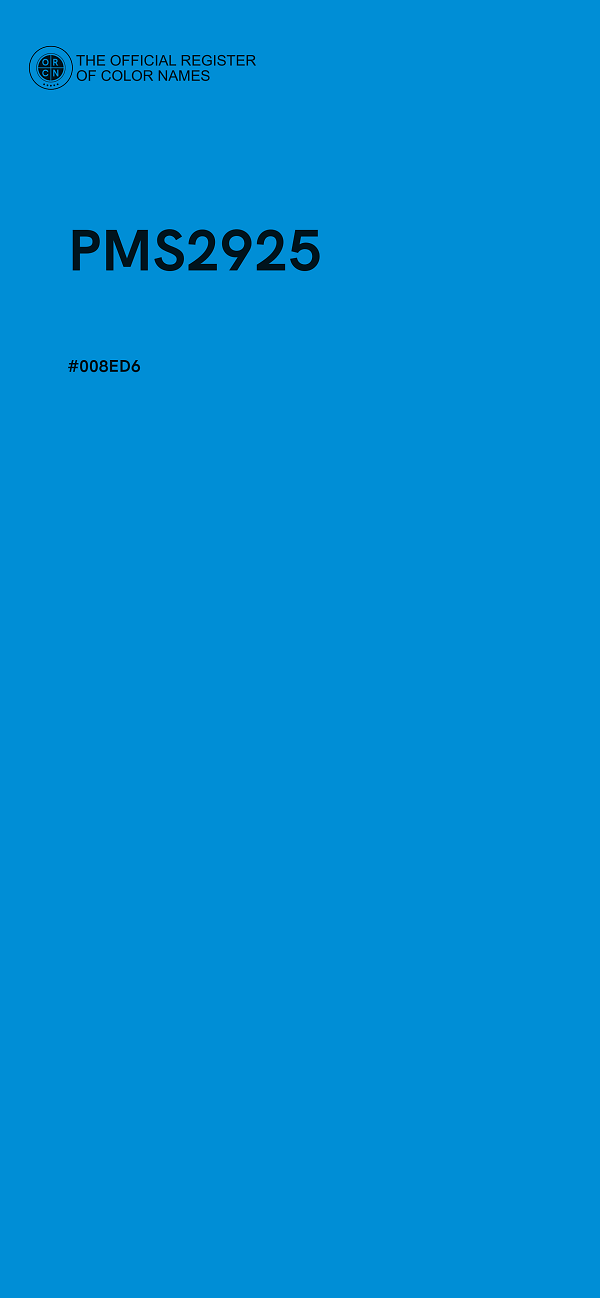 #008ED6 - PMS2925 color image