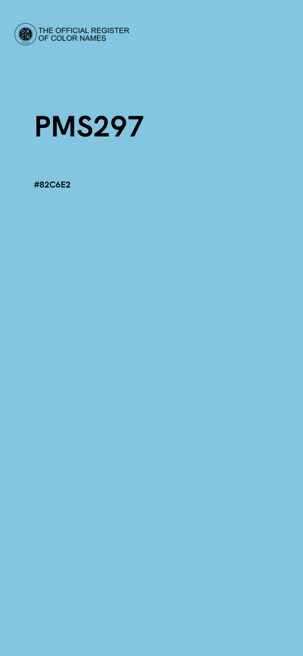 #82C6E2 - PMS297 color image