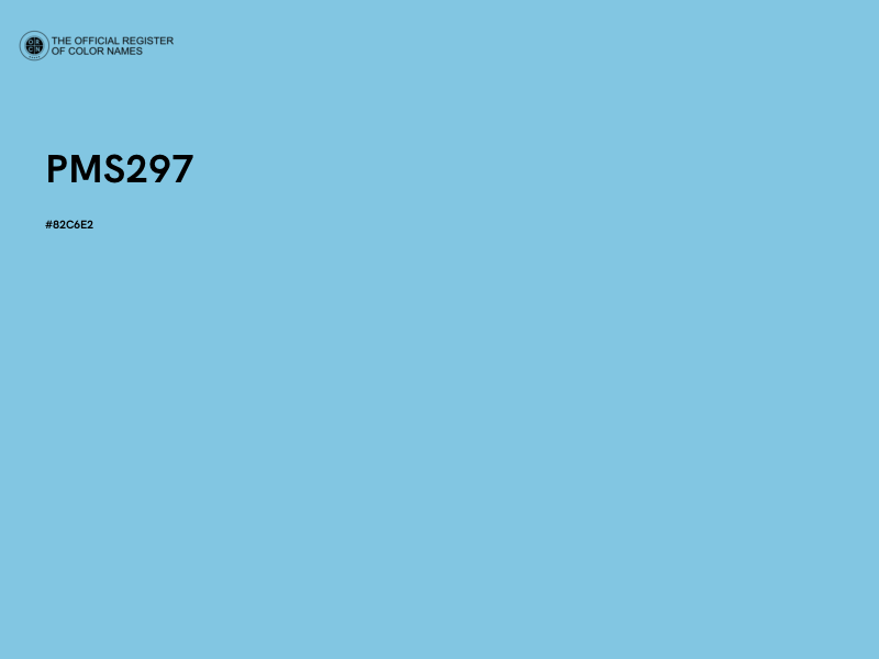 #82C6E2 - PMS297 color image