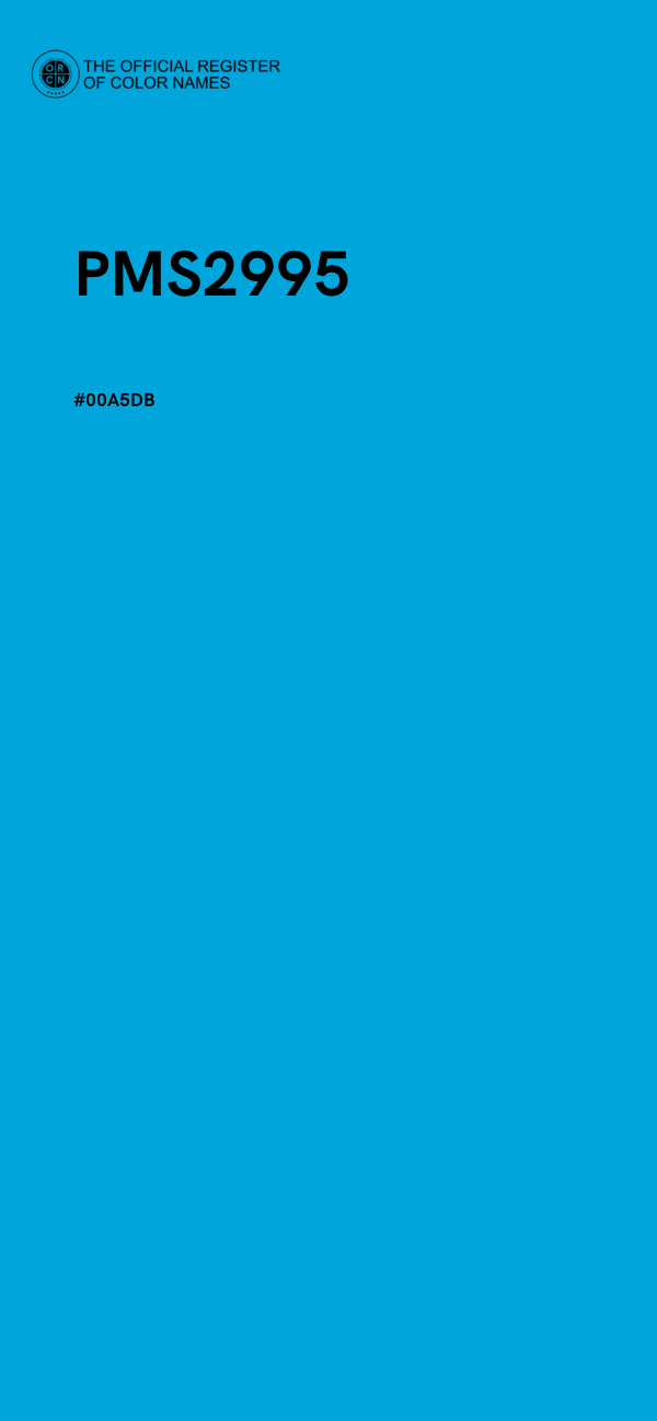 #00A5DB - PMS2995 color image