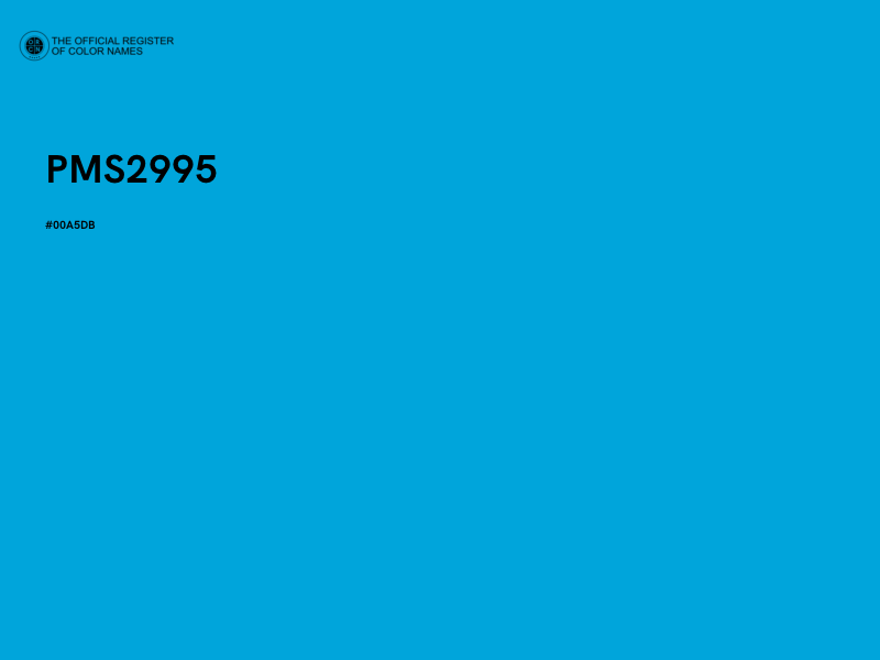 #00A5DB - PMS2995 color image