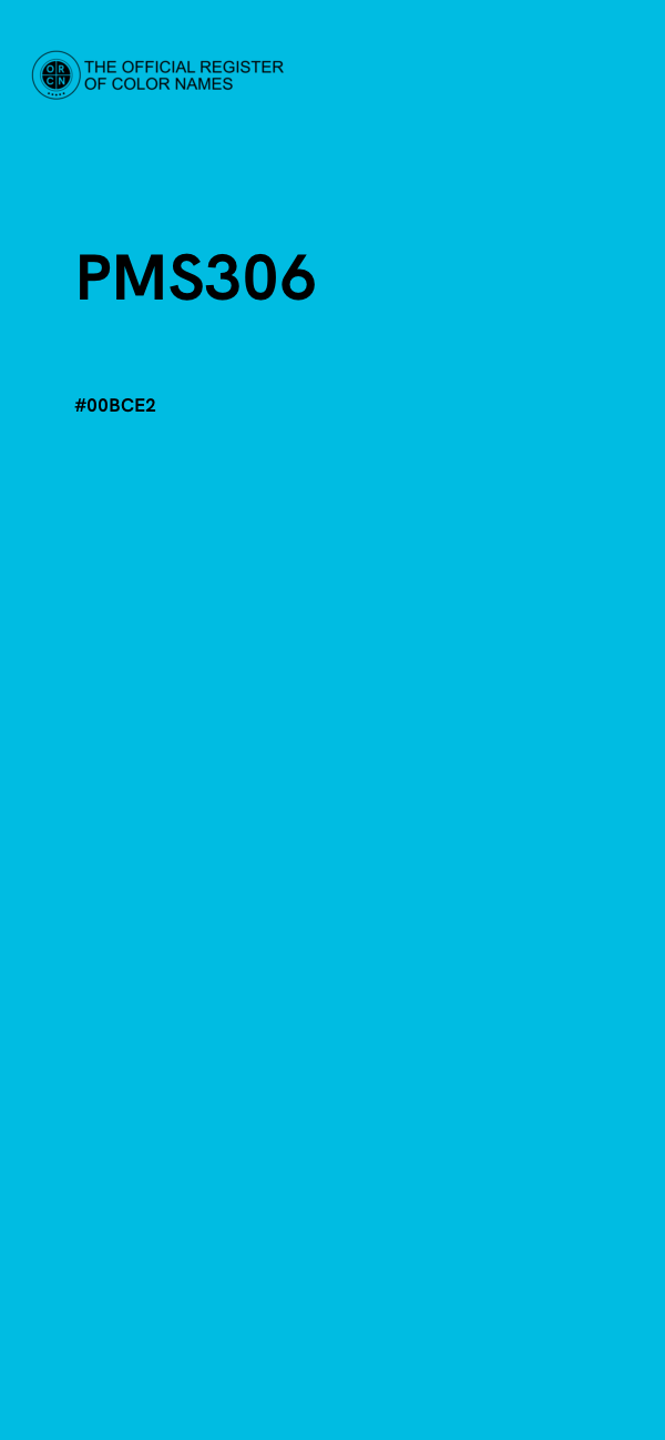 #00BCE2 - PMS306 color image