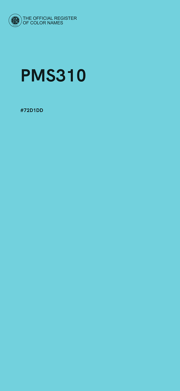 #72D1DD - PMS310 color image