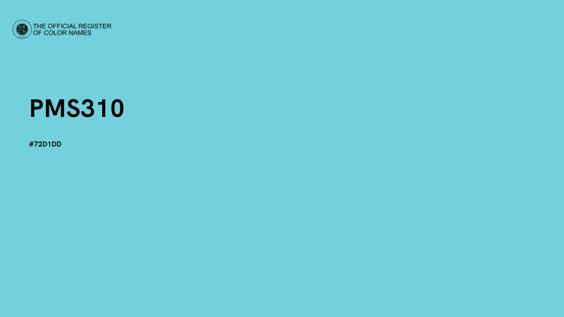 #72D1DD - PMS310 color image