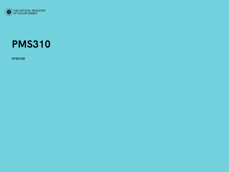 #72D1DD - PMS310 color image