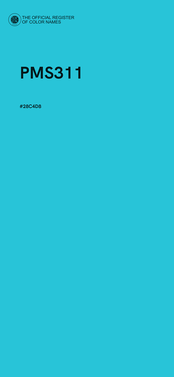 #28C4D8 - PMS311 color image