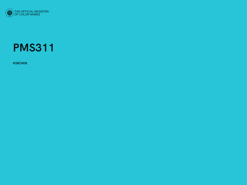 #28C4D8 - PMS311 color image