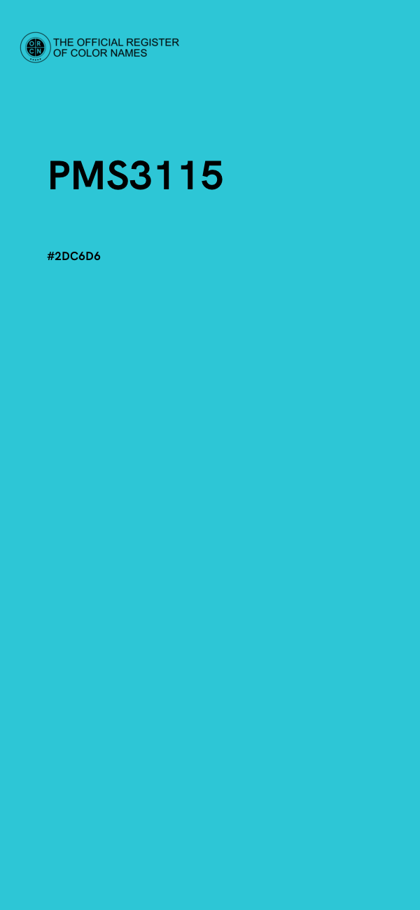 #2DC6D6 - PMS3115 color image
