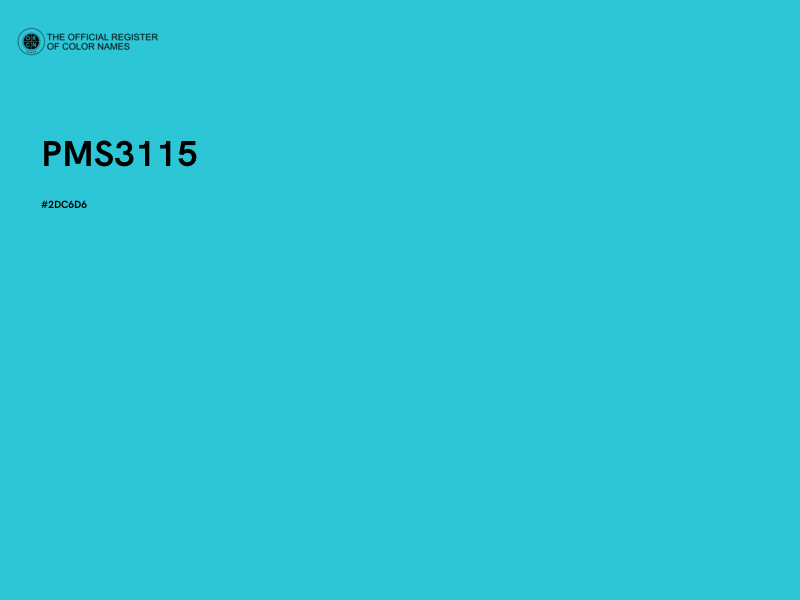 #2DC6D6 - PMS3115 color image