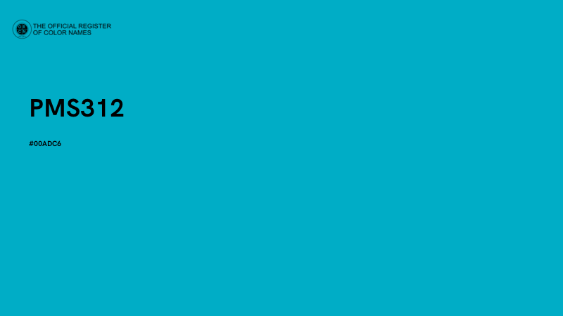 #00ADC6 - PMS312 color image