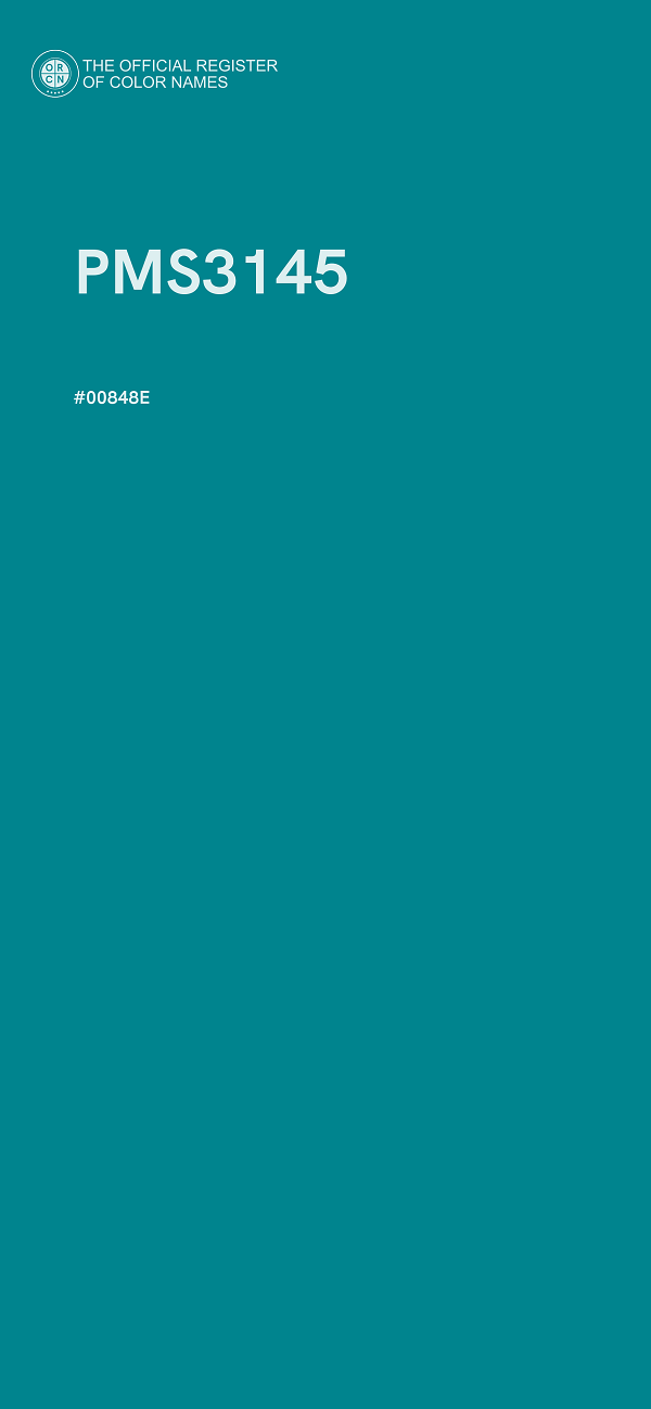 #00848E - PMS3145 color image
