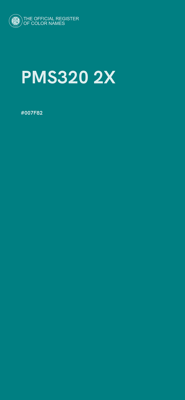 #007F82 - PMS320 2X color image