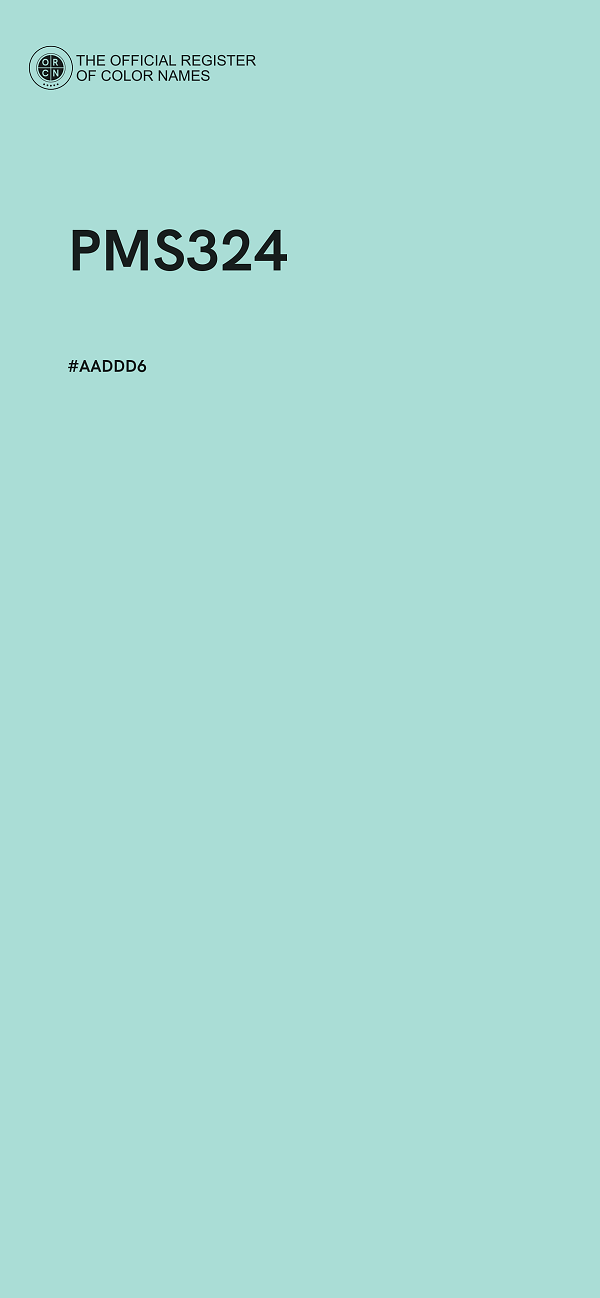 #AADDD6 - PMS324 color image
