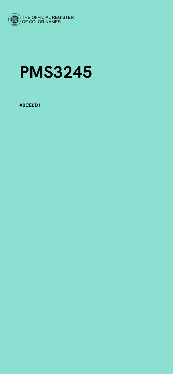 #8CE0D1 - PMS3245 color image