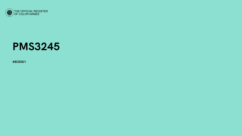 #8CE0D1 - PMS3245 color image
