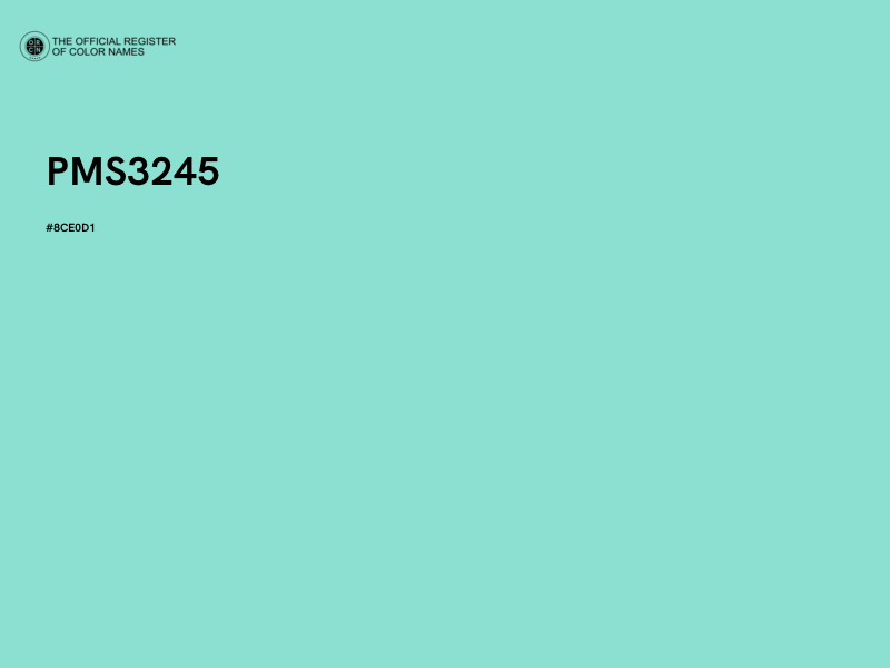#8CE0D1 - PMS3245 color image