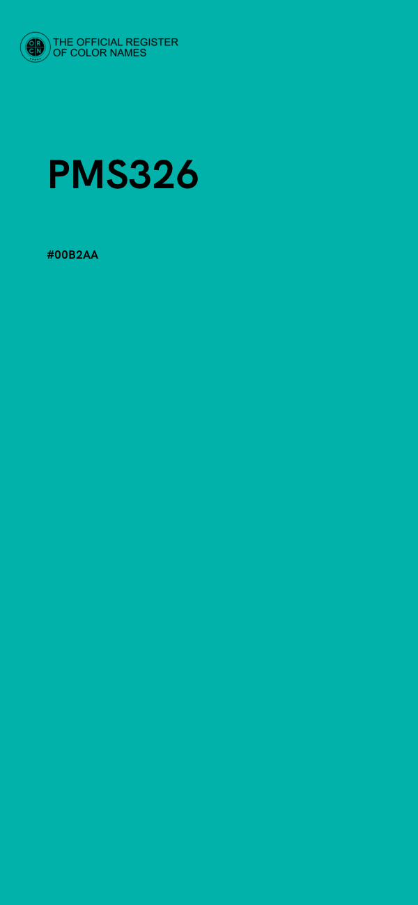 #00B2AA - PMS326 color image