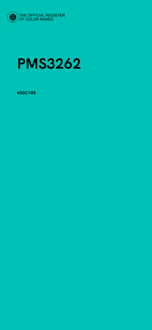 #00C1B5 - PMS3262 color image