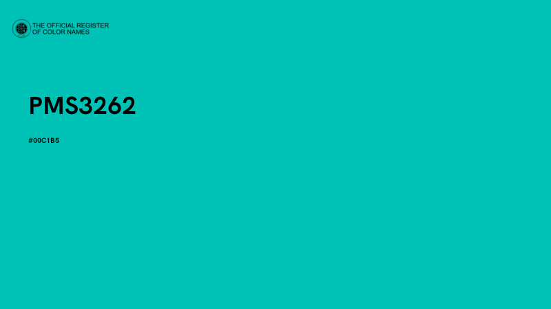 #00C1B5 - PMS3262 color image